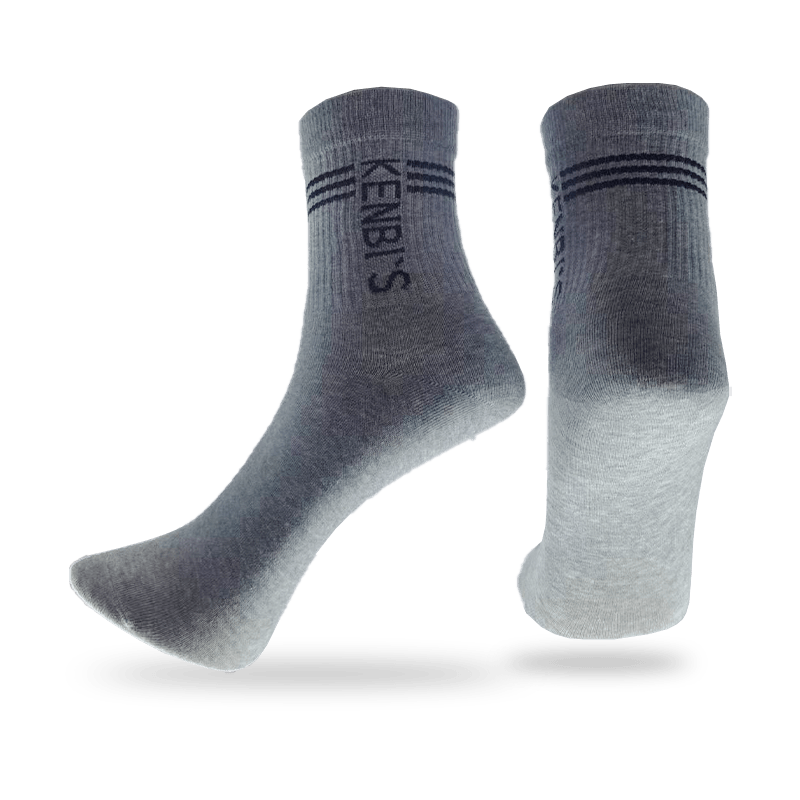 Casual,dress or custom streetwear socks made from high quality combed cotton men classic basic striped sports quarter socks with stay-up technology