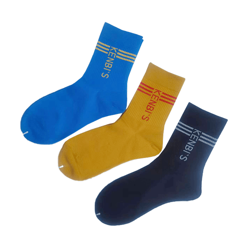 Casual,dress or custom streetwear socks made from high quality combed cotton men classic basic striped sports quarter socks with stay-up technology