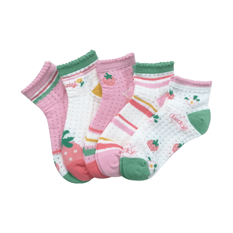 Summer season sweet and lovely mesh breathable thin children socks